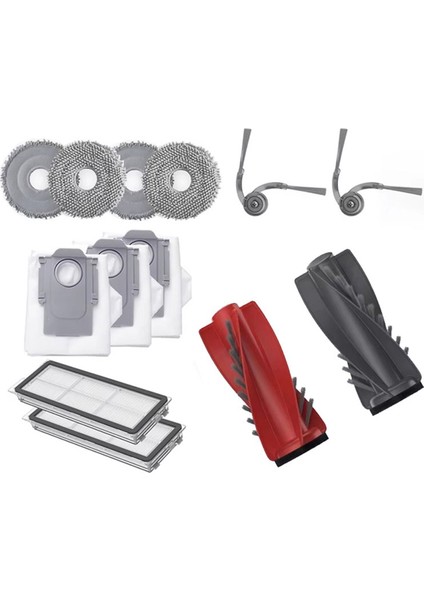 Roborock Qrevo Curv Aksesuar Ana Yan Fırça Paspas Bezi Hepa Filtre Toz Torbası Yedek Parçalar Robotlu Süpürge (Yurt Dışından) modelleri