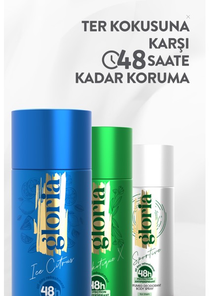 Erkek Deodorant Set 3X150 ml ( Ice Citrus - Sportive - Narkotique x ) fiyatları
