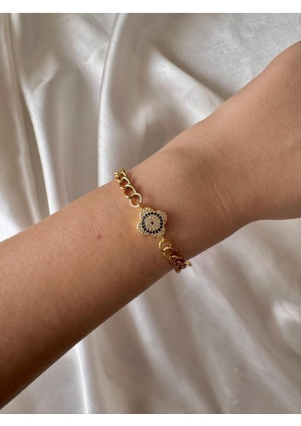 Mavi Taşlı Gold Bileklik fiyatları