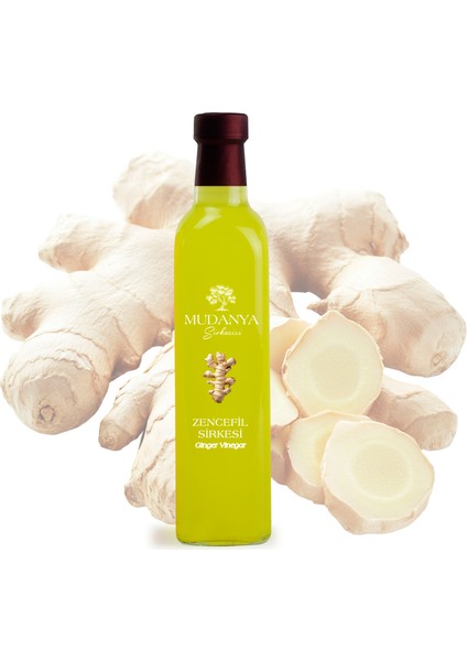 Doğal Fermantasyon Katkısız Zencefil Sirkesi 500 ml