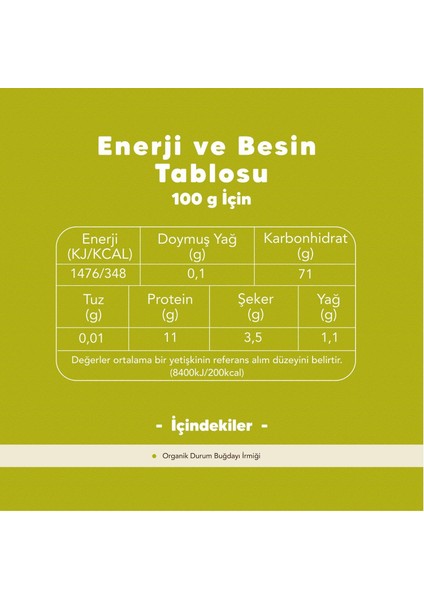 2'li Organik Arpa Şehriye fiyatları