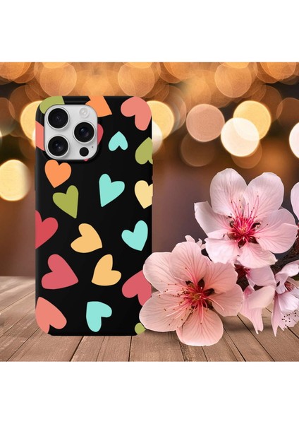 iPhone 16 Pro Max ile Uyumlu Tropikal Kalpler (0214B) Tasarımlı Siyah Lansman Kılıf indirimleri