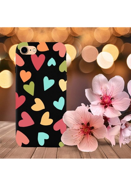 iPhone Se 2022 ile Uyumlu Tropikal Kalpler (0214B) Tasarımlı Siyah Lansman Kılıf indirimleri