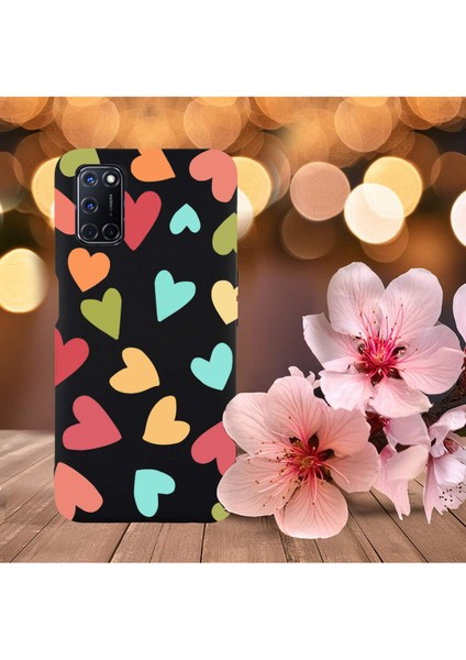 Oppo A92 ile Uyumlu Tropikal Kalpler (0214B) Tasarımlı Siyah Lansman Kılıf indirimleri