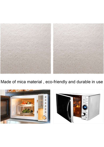 Mikrodalga Için 2 x Yedek 12 x 12 cm Plaka Mika (Yurt Dışından) modelleri