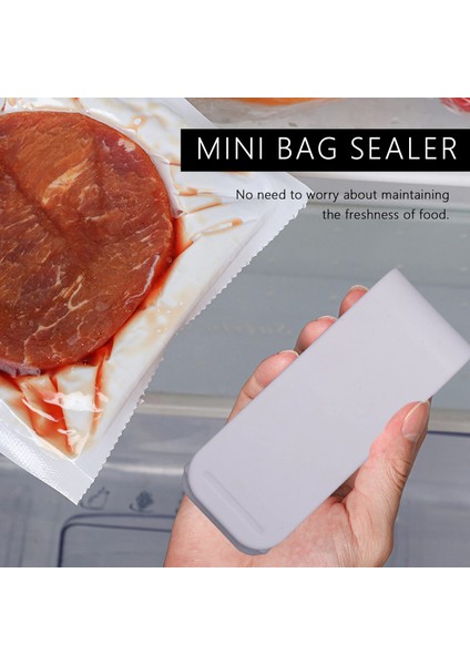 Mühürleyen Plastik Ambalaj Saklama Çantası Mini Yapıştırma Makinesi Kullanışlı Etiket ve Gıda Aperatif Mutfak Aksesuarları Için Mühürler Beyaz (Yurt Dışından) modelleri