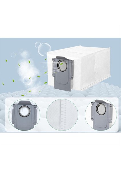 Roborock S8 Maxv ULTRA/P10 A7400RR/Q Revo Parçaları Için 4 Adet Toz Torbası (Yurt Dışından) modelleri