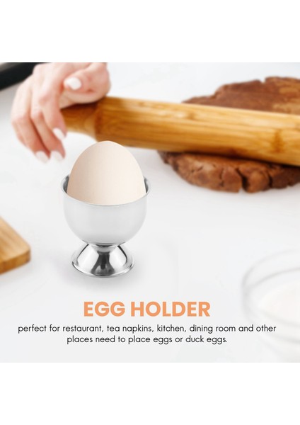 Yumurta Kabı, Yumurta Tepsisi Paslanmaz Çelik Yumuşak Haşlanmış Yumurta Kabı Tutucu Standı Bulaşık Makinesinde Yıkanabilir (4 Paket) (Yurt Dışından) fiyatları
