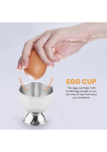 Yumurta Kabı, Yumurta Tepsisi Paslanmaz Çelik Yumuşak Haşlanmış Yumurta Kabı Tutucu Standı Bulaşık Makinesinde Yıkanabilir (4 Paket) (Yurt Dışından) fırsatları