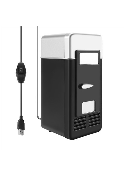 USB Mini Buzdolabı Soğuk Damla Nakliye Dondurucu USB Mini Buzdolabı Araba Siyah Için Küçük Taşınabilir Soda Mini Buzdolabı (Yurt Dışından)