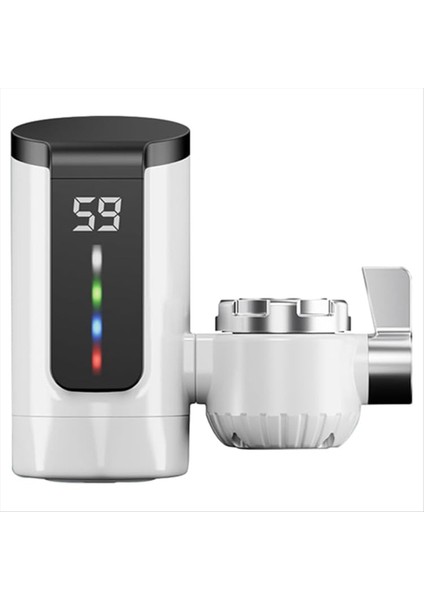 Sıcak Su Isıtıcı Musluk Büyük Ekran Dinamik Dijital Ekran Elektrikli Musluk Isıtıcı Banyo Mutfak Abd Fişi (Yurt Dışından)