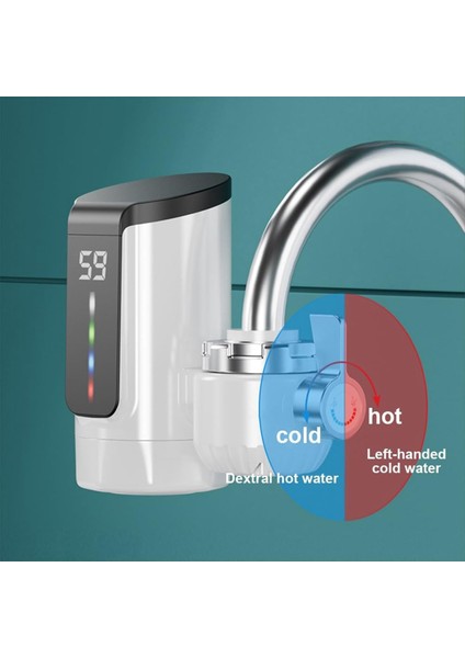 Sıcak Su Isıtıcı Musluk Büyük Ekran Dinamik Dijital Ekran Elektrikli Musluk Isıtıcı Banyo Mutfak Abd Fişi (Yurt Dışından) modelleri