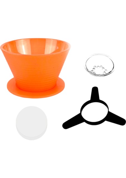 Kahve Üzerine Dökme Damlama Filtresi Tutucu ile Yavaş Demleme Kahvesi Eşit Şekilde Dökme Damlama Filtresi Tembel El Filtresi Bardak C (Yurt Dışından)