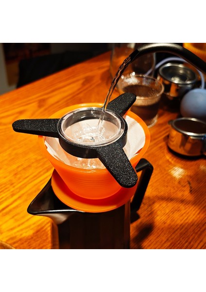 Kahve Üzerine Dökme Damlama Filtresi Tutucu ile Yavaş Demleme Kahvesi Eşit Şekilde Dökme Damlama Filtresi Tembel El Filtresi Bardak C (Yurt Dışından) fiyatları