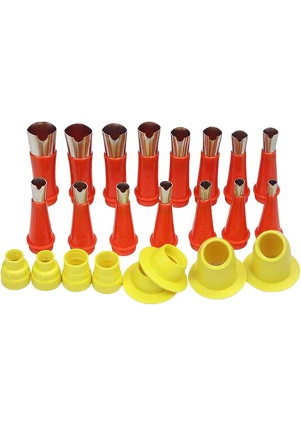 23PC Paslanmaz Çelik Kazanma Kalafat V Nozul Aplikatör Sonlandırıcı Tutkal Silikon Sızdırmazlık Mühür Mühendis Mutfak Lavabo Eklemi (Yurt Dışından)