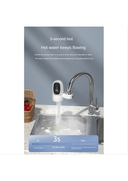 3000W Anında Elektrikli Sıcak Su Isıtıcı Musluk Dijital Ekranlı Isıtma Musluk Su Isıtıcısı Mutfak/banyo Için Ingiltere Fişi (Yurt Dışından) fırsatları