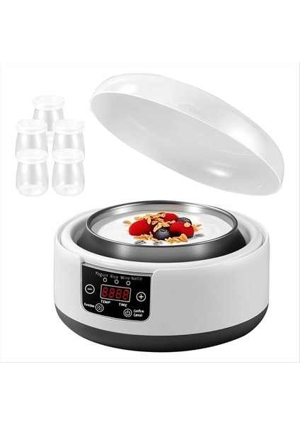 36 Saat Yoğurt Makinesi, 1.2l Otomatik Dijital Yoğurt Makinesi, Sabit Sıcaklıklı LCD Ekran ve Abd Fişi (Yurt Dışından)