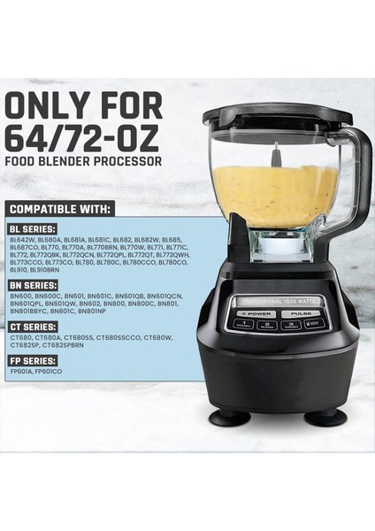 Ninja Blender Bıçağı Için Doğrama Bıçağı Yedeği, Ninja Gıda Işlemcisi Kasesi 64 Oz/8 Bardak ve 72 Oz/9 Bardak, 4 Bıçak (Yurt Dışından) fırsatları