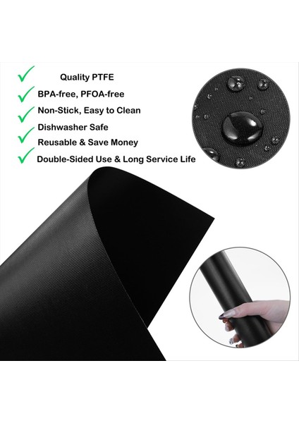 Ninja Için 6 Adet Yeniden Kullanılabilir Fritöz Kaplaması, Fırın Altı Için 12X12 Inç Yapışmaz Kaplama, Fırınlama/mikrodalga Fırın Kullanımı Için (Yurt Dışından) fırsatları