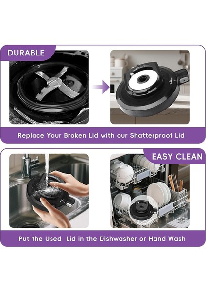 Ninja NC301, NC299AMZ, CN305A, CN301CO Serisi Dondurma Makinesi Için Krem Kase Kapağı Dış Kase Kapağı Küreksiz (Yurt Dışından) fırsatları