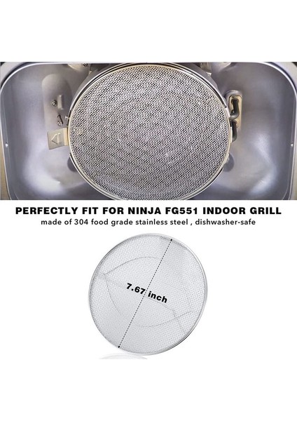 Ninja Foodi FG551 Için Paslanmaz Çelik Sıçrama Koruması, Ninja Foodi Smart Xl 6'sı 1 Arada Iç Mekan Izgarası Için Yeniden Kullanılabilir Aksesuarlar (Yurt Dışından) fiyatları