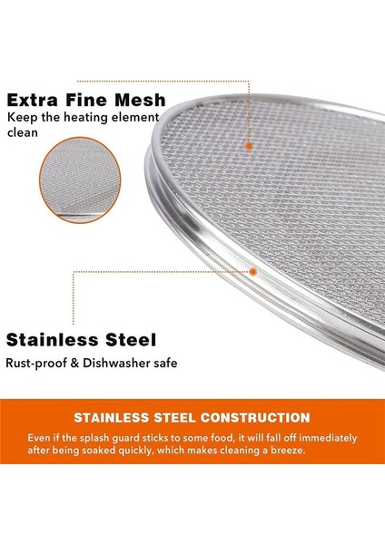 Ninja Foodi FG551 Için Paslanmaz Çelik Sıçrama Koruması, Ninja Foodi Smart Xl 6'sı 1 Arada Iç Mekan Izgarası Için Yeniden Kullanılabilir Aksesuarlar (Yurt Dışından) fırsatları