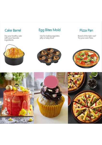Gowise Phillips Cozyna ve Secura Fit All Airfryer 4,5-5,2 L Fırın Tepsisi Için 8 Inçlik Airfryer Aksesuarları (Yurt Dışından) modelleri