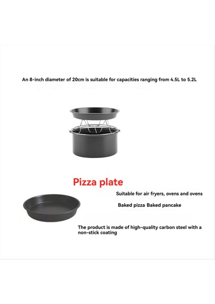 Gowise Phillips Cozyna ve Secura Fit All Airfryer 4,5-5,2 L Fırın Tepsisi Için 8 Inçlik Airfryer Aksesuarları (Yurt Dışından) fırsatları