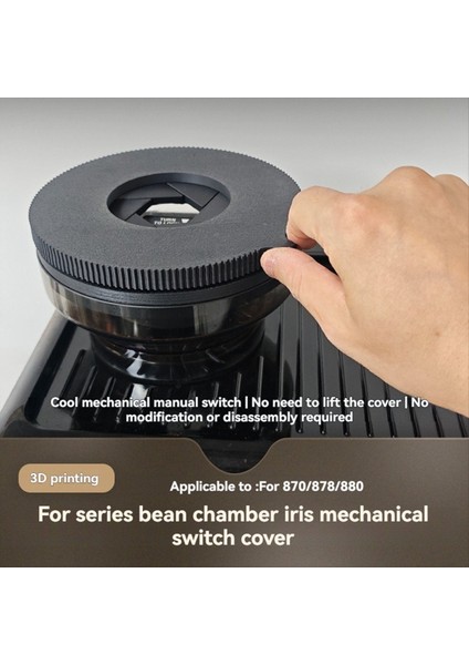 Breville Barista BES870 / BES878 / BES880 Kahve Makinesi Parçaları Kahve Çekirdeği Öğütücü Haznesi Iris Anahtarı Kapağı B (Yurt Dışından) modelleri
