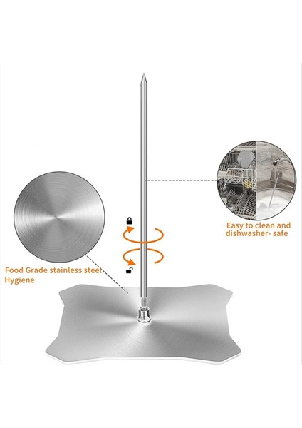 Barbekü Şiş Paslanmaz Çelik Dikey Et Şiş Standı Şiş Iç ve Dış Mekan Fırın Izgaraları Için Barbekü Izgarası (Yurt Dışından) modelleri