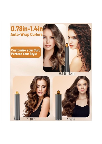 Dyson Airwrap, Barrels Curl ve Wave Curl Gold Için 20MM-36MM Uzun Namlulu Başlık ve Büyük Yuvarlak Fırça Başlığı (Yurt Dışından) fırsatları