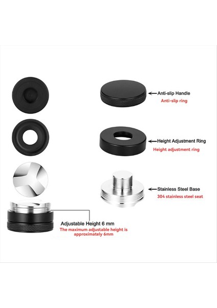 Wdt Alet Seti Espresso Kahve Karıştırıcı Dağıtıcı Ayarlanabilir Derinlikli Espresso Karıştırıcı Aleti Döner Kahve Tozu Iğnesi (Yurt Dışından) fırsatları