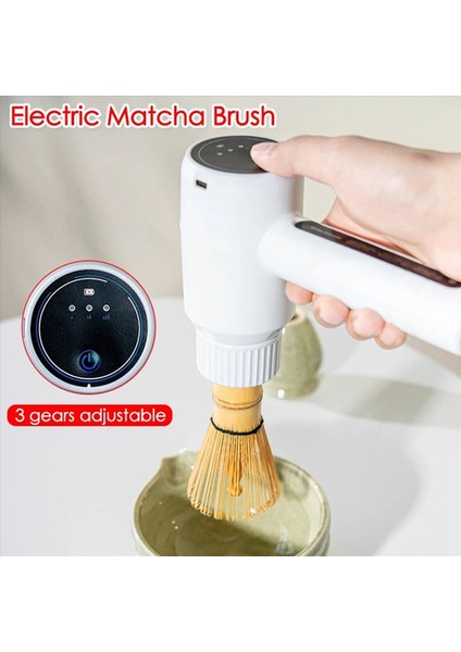 Elektrikli Bambu Çırpıcı Matcha Fırçası Ayarlanabilir Hızlı Çırpma Matcha Aleti Ev Yapımı Çay Yapma Aletleri Tip-C Şarjlı (Yurt Dışından) modelleri
