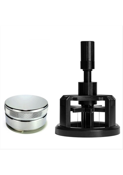 Wdt Alet Seti Espresso Kahve Karıştırıcı Dağıtıcı 58 mm Ayarlanabilir Derinlikli Espresso Karıştırıcı Aleti Döner Kahve Tozu Iğnesi (Yurt Dışından)