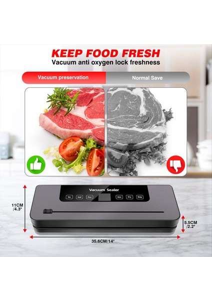 Vakumlu Paketleme Makinesi Tam Otomatik Vakumlu Paketleme Makinesi Ev Gıda Taze Tutma Plastik Paketleme Makinesi Mutfak Vakumlu Paketleme Makinesi Ab Fişi (Yurt Dışından) fırsatları