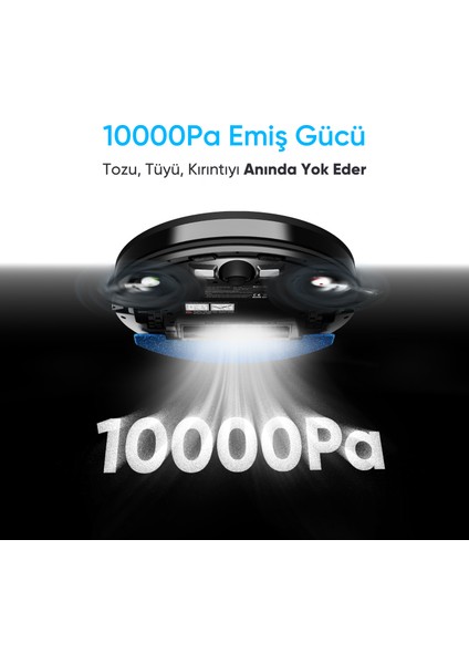 Katya V+ Akıllı Robot Süpürge 10000PA Premium Otomatik Toz Toplama Üniteli modelleri