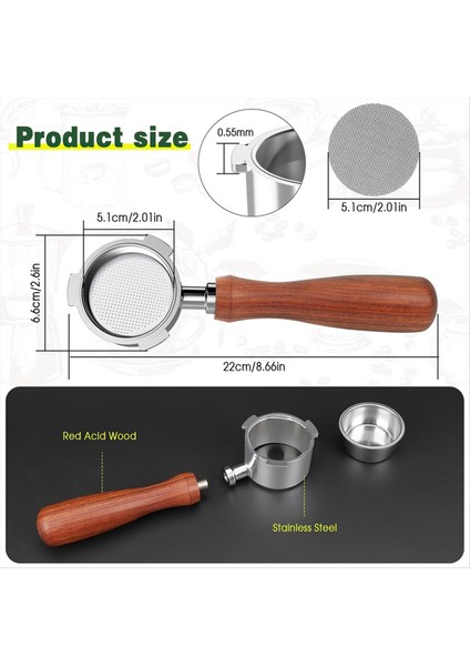 Delonghi Dedica EC680/EC685 Kahve Makinesi Için 51 mm Portafilter, Filtre Sepetli Dipsiz Portafilter (Yurt Dışından) fiyatları