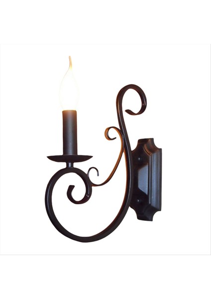 Mum Duvar Lambası Retro Oturma Odası Arka Plan Duvar Aydınlatmaları 3000K Sıcak Işık Yatak Odası Başucu (Yurt Dışından)