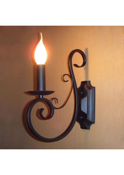 Mum Duvar Lambası Retro Oturma Odası Arka Plan Duvar Aydınlatmaları 3000K Sıcak Işık Yatak Odası Başucu (Yurt Dışından) fiyatları