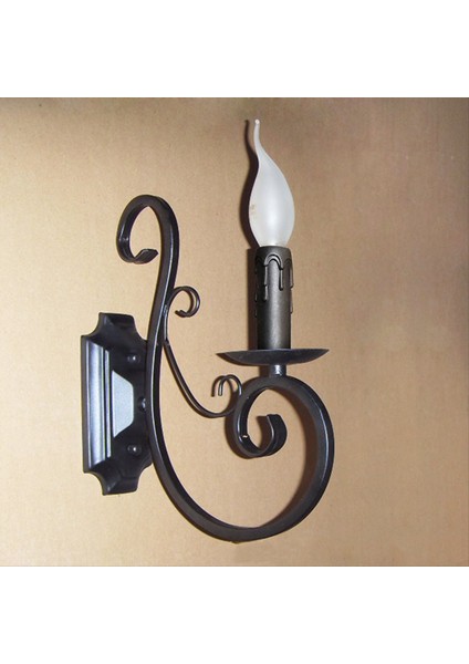 Mum Duvar Lambası Retro Oturma Odası Arka Plan Duvar Aydınlatmaları 3000K Sıcak Işık Yatak Odası Başucu (Yurt Dışından) modelleri