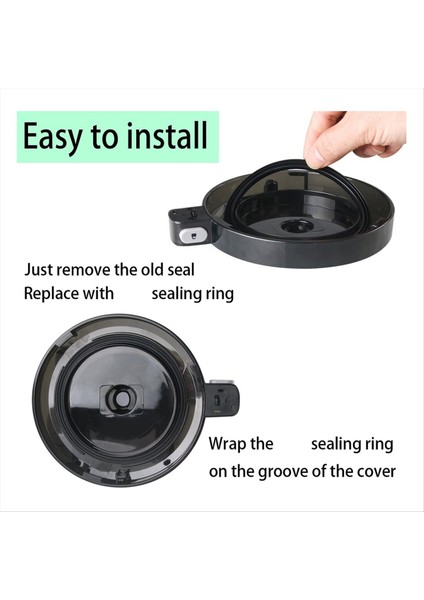 Ninja NC301 Creami Dondurma Makinesi ile Uyumlu Dış Kase Kapağı ve Blender Contası Yedek Kauçuk Conta Parçası (Yurt Dışından) fırsatları