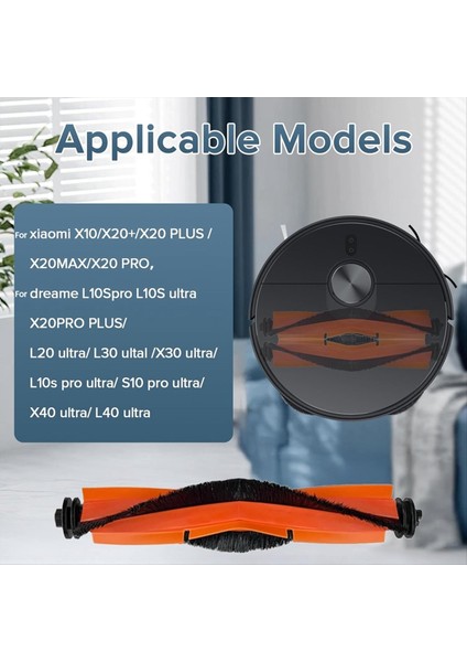 Xiaomi X10/X20+/X20 PLUS/X20MAX/X20 Pro, Dreame L10SPRO, L10S Ultra, X20PRO Plus Için 4'lü Yedek Fırça Paketi (Yurt Dışından) fiyatları