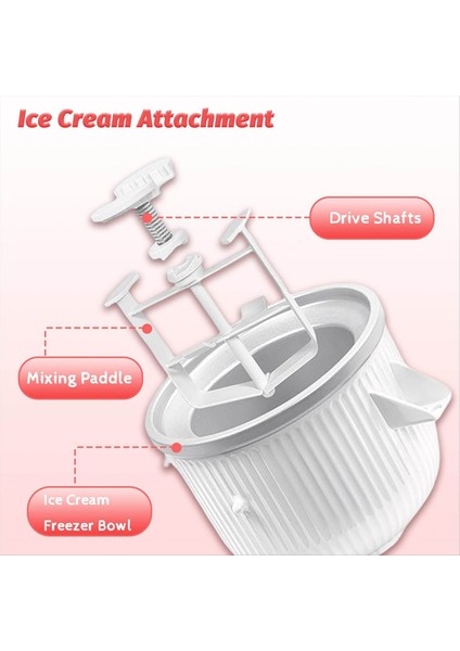 Kitchenaid Için Dondurma Makinesi Karıştırma Küreği, R Tahrikli Stand Mikserler, Kitchenaid Için Dondurma Makinesi Parçaları (Yurt Dışından) modelleri