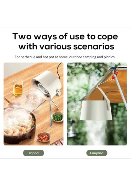 Taşınabilir Egzoz Fanı Küçük Mutfak Davlumbazı Barbekü USB Besleme Masaüstü Davlumbazlar Mini Emişli Ocak Davlumbazı (Yurt Dışından) fırsatları