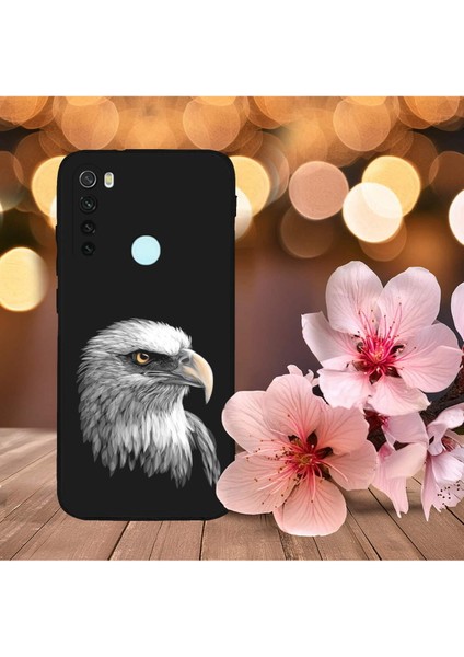 Xiaomi Redmi Note 8 ile Uyumlu Kartal (0214C) Tasarımlı Siyah Lansman Kılıf indirimleri