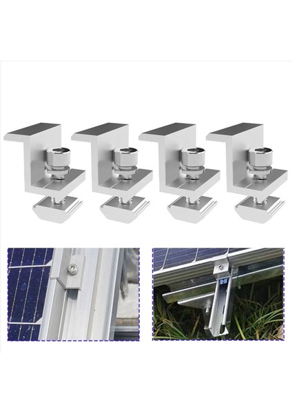 8x Güneş Panel Braketi Fotovoltaik Panel Raylı Güneş Paneli Montaj Modülü Mid ile Yamuk Çatı 30MM (Yurt Dışından) modelleri