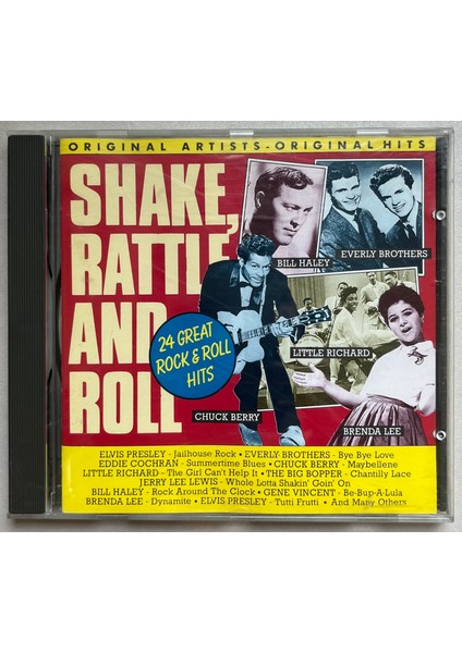 Shake Rattle And Roll 24 Great Hits CD (Orijinal Dönem Baskı Cd)