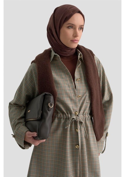 Ekose Desen Büzgülü Tunik 25K4976 Ekose modelleri