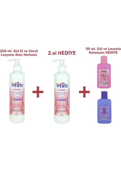 Hediyeli Ürün!! 200 Ml. Gül El ve Vücut Losyonu Alan Herkese