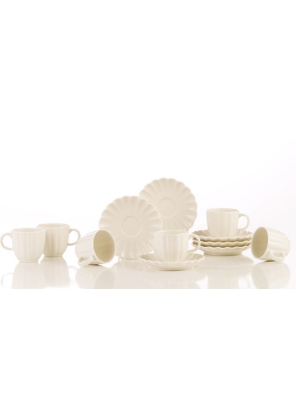 Bone Luz Form 12 Parça 6 Kişilik Kahve Takımı fiyatları